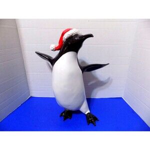 NEW Holiday Christmas Holiday Santa Penguin Figurine
